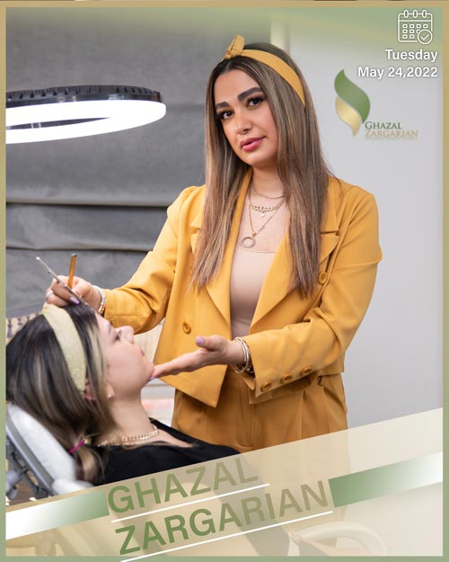 جدیدترین روش هاشور ابرو با استاد غزل زرگریان